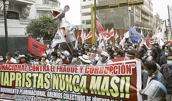 Inician marchas contra Keiko Fujimori en Lima