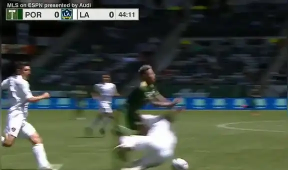Andy Polo sufrió criminal entrada durante el Portland Timbers vs. LA Galaxy