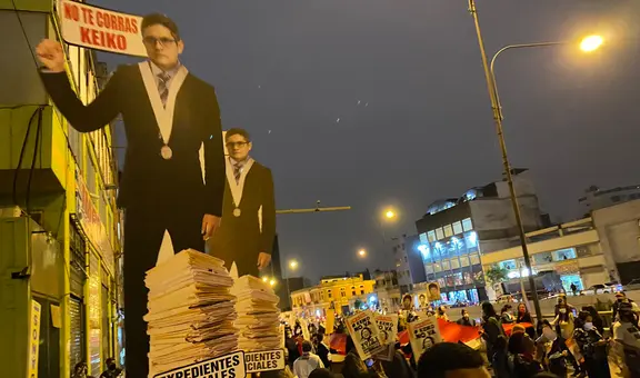 FOTOS: los momentos más impactantes de la marcha Keiko no va