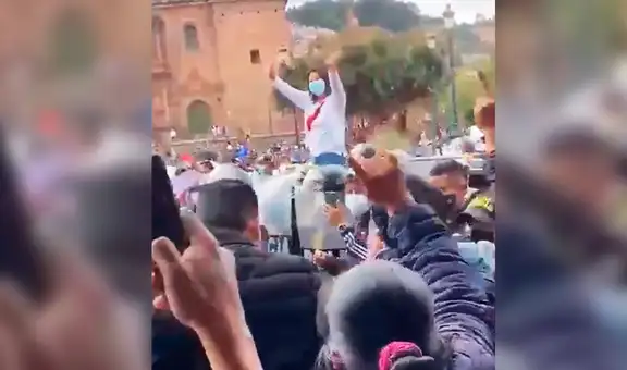 Se desataron protestas en Cusco tras la llegada de Keiko Fujimori  