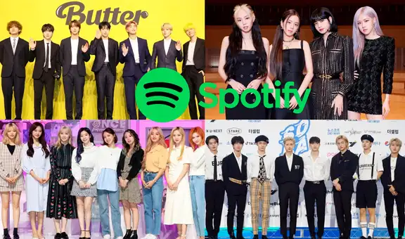 BTS, BLACKPINK, TWICE y Stray Kids figuran como más escuchados en Spotify