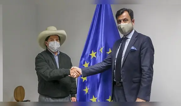 Castillo tras reunión con embajador de la UE en Perú: “Seguimos avanzando”