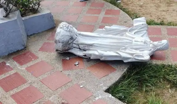 Niña de cinco años muere al caerle encima estatua de Jesucristo en Colombia