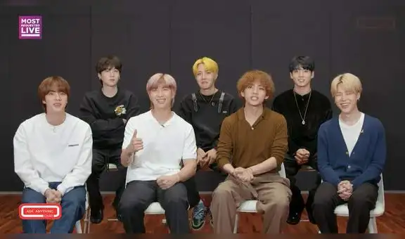 BTS responde preguntas de ARMY en Ask anything chat de Most requested live