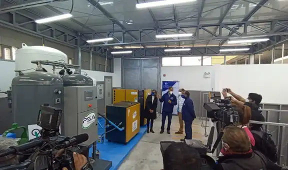 Coronavirus: inauguran planta de oxígeno gratuito en Punta Hermosa