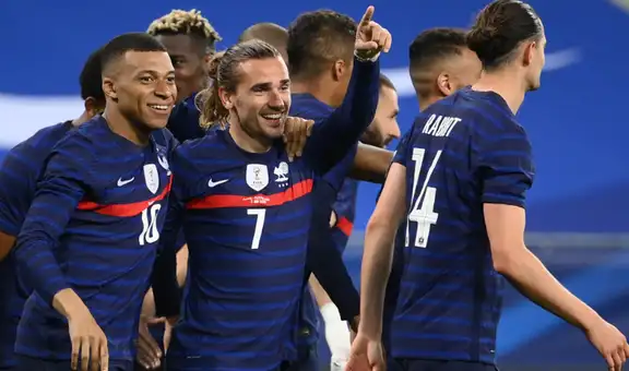 Con la presencia de Benzema, Mbappé y Griezmann, Francia goleó a Gales por 3-0