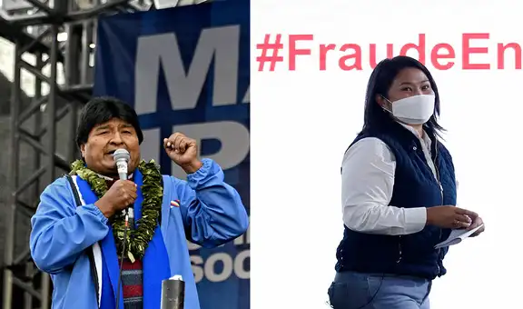 Morales dice que Fujimori repite discurso de Trump en Perú: “Desconocen voto del pueblo”