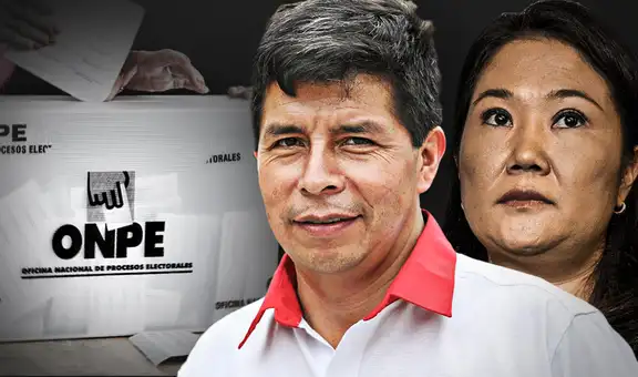 Castillo mantiene ligera ventaja sobre Fujimori al 100% de actas procesadas ONPE