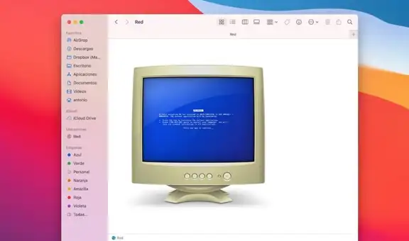 ¿Apple se burla de Windows?: mac OS Monterey muestra a las PC con pantalla azul y un antiguo monitor