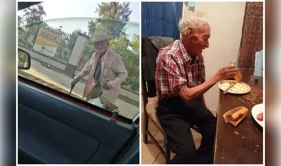 Adulto mayor de 108 años que vivía en la calle es adoptado por familia mexicana