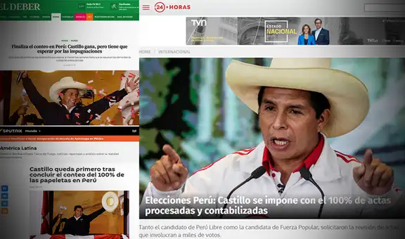 “La gesta del Perú profundo a Lima”: prensa extranjera informa que Castillo superó a Keiko