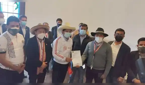 Cuatro alcaldes del Cusco se reunieron con Pedro Castillo en Lima