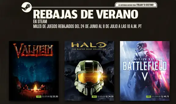 Las rebajas de Steam ya están aquí: conoce la lista de las mejores ofertas