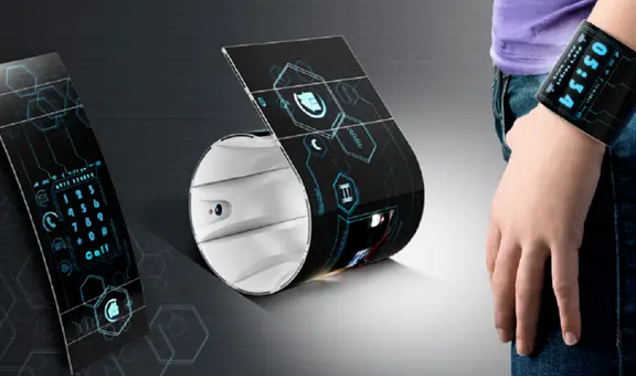 Samsung patenta un smartphone capaz de convertirse en una pulsera inteligente