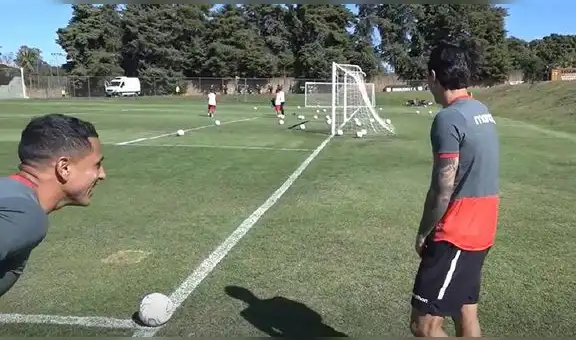 Perú vs. Venezuela: Gianluca Lapadula anotó un gol olímpico en los entrenamientos