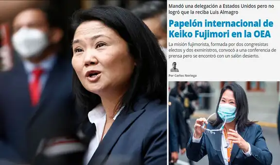 “Papelón internacional de Keiko Fujimori en la OEA”, sostiene diario argentino