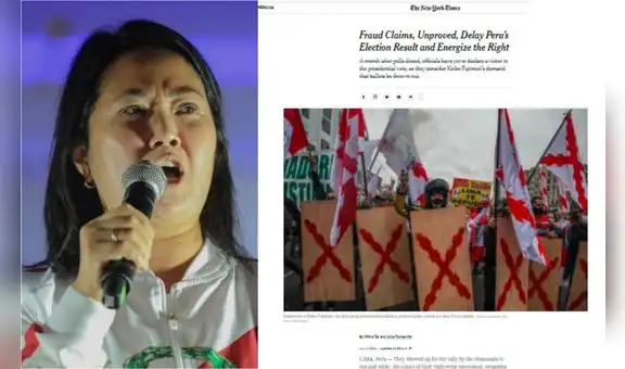 The New York Times: acusación de fraude en Perú es más peligrosa que la de Trump, dice artículo