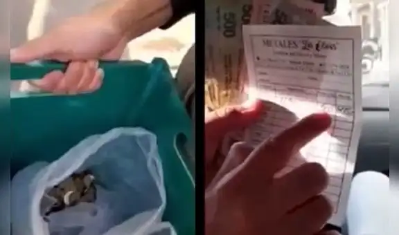 Hombre vende como metal 4.000 monedas de pesos argentinos y gana el doble