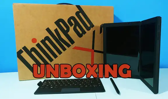ThinkPad X1 Fold: unboxing de la primera laptop plegable de Lenovo