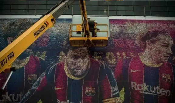 Barcelona retira imágenes de Lionel Messi del Camp Nou