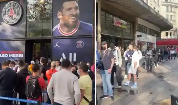 Lionel Messi en el PSG: hinchas hacen largas colas para comprar camiseta del argentino
