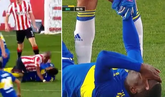 Luis Advíncula: el duro golpe que el peruano sufrió en el Boca Juniors vs. Estudiantes 
