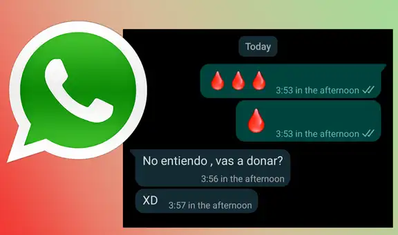 WhatsApp: ¿Conoces el significado real del emoji de una gota de sangre?