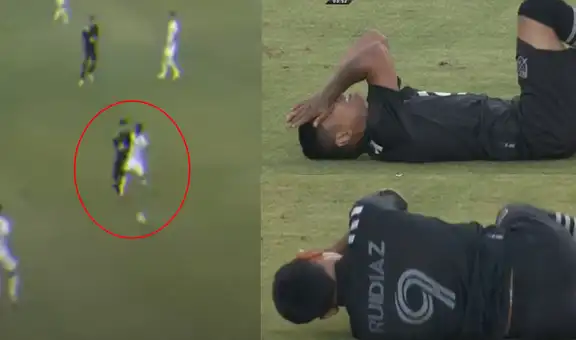 “¡Y son peruanos los dos!”: la reacción de narrador de ESPN por dura falta de Aquino sobre Ruidíaz