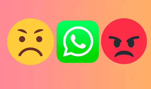 WhatsApp: ¿cuál es la diferencia entre las dos caritas enojadas de la app?