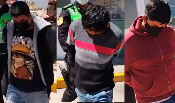 Arequipa: capturan a tres presuntos delincuentes tras robar en combi