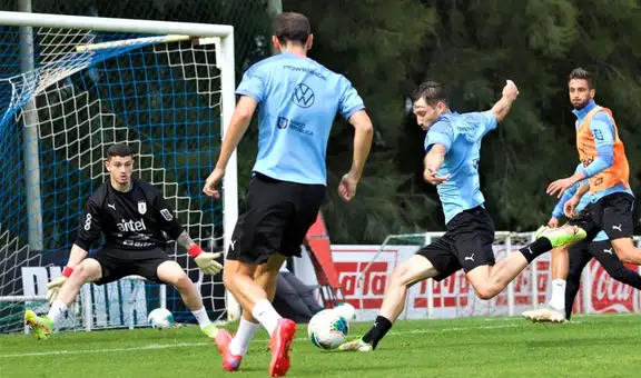 Perú vs. Uruguay: charrúas realizan último entrenamiento antes de viajar a Lima esta tarde