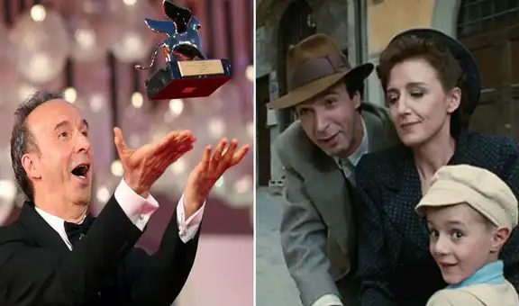 Roberto Benigni recibe premio a su exitosa carrera en festival de cine de Venecia 