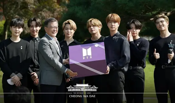 BTS y el presidente de Corea del Sur se reunieron previo a la Asamblea de la ONU