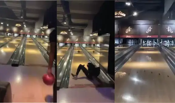 Estudiante universitario convierte su caída practicando bowling en una victoria