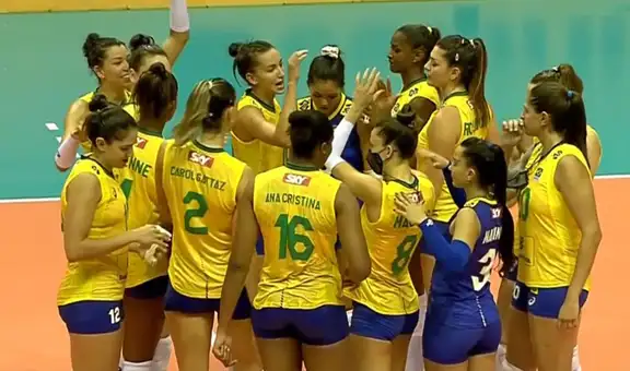 Argentina perdió 1-3 con Brasil por la fecha 2 del Sudamericano de Vóley 2021