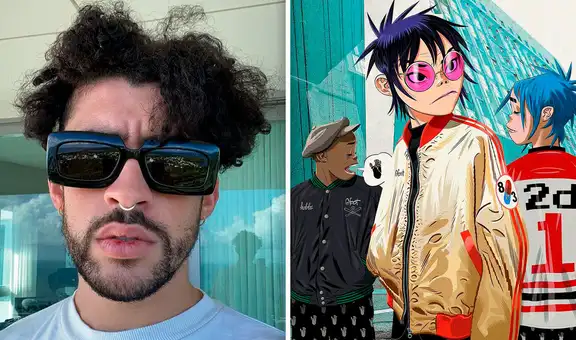 Gorillaz confirma colaboración con Bad Bunny: “Es talentoso y no importa lo que piensen”