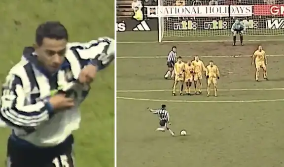 Newcastle recordó gol de Nolberto Solano a Leeds en la Premiership 