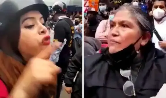 Se viraliza video donde se ve a empresarias de Gamarra expulsando a miembros de La Resistencia