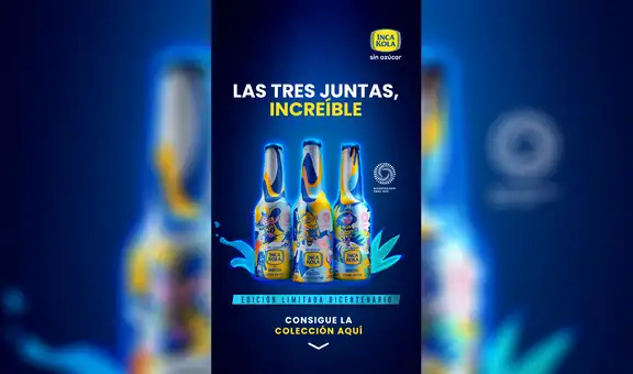 Inca Kola lanza edición especial de botellas por el bicentenario del Perú