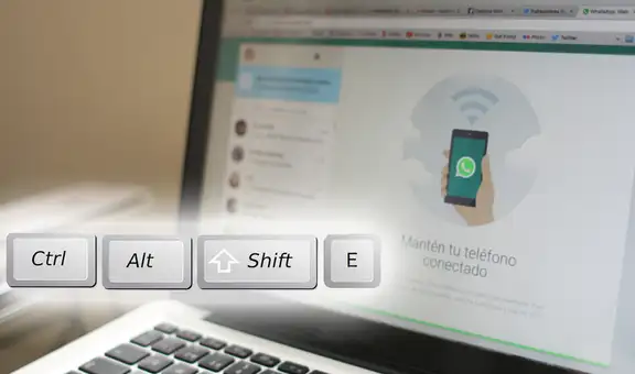 WhatsApp Web: ¿sabes lo que sucede al pulsar las teclas Ctrl, Alt, Shift y ‘E’ en tu PC?