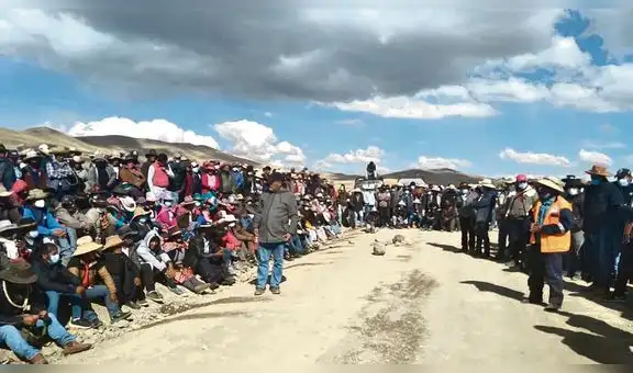 Minera Las Bambas frena sus operaciones por paro