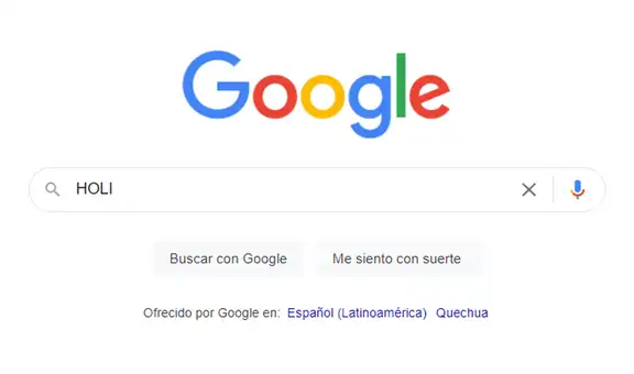 ¿Qué sucede si buscas ‘Holi’ en Google desde tu smartphone o computadora?