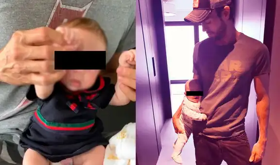 Bebé de Enrique Iglesias enternece las redes al emocionarse por oír cantar a su padre