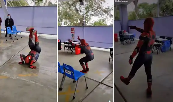 ‘Spiderman’ sufrió caída mientras realizaba impresionantes piruetas en el VacunaFest