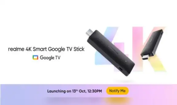 Realme anuncia 4K Smart TV Google Stick