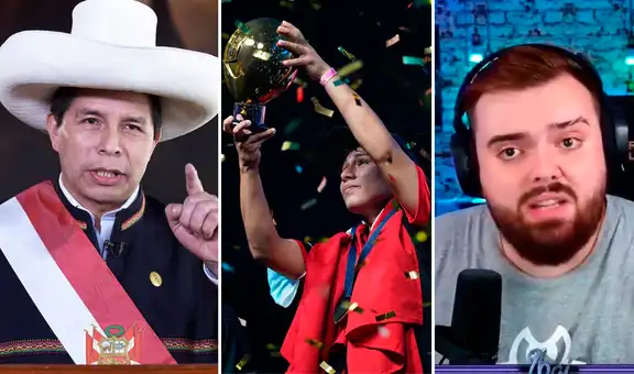 Ibai Llanos y su reacción al saludo de Pedro Castillo para el campeón del Mundial de Globos
