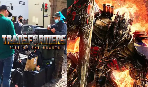 Transformers 7 impresiona en Cusco: Optimus Prime embiste a Scourage en explosiva escena 