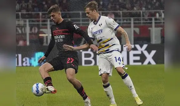 AC Milan voltea el partido y gana 3-2 al Hellas Verona por la Serie A italiana