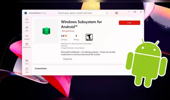 Windows 11: así luce la anticipada integración para ejecutar apps de Android