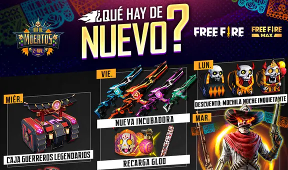Free Fire: la agenda semanal del 20 al 26 de octubre llega con ‘Don Muerte’